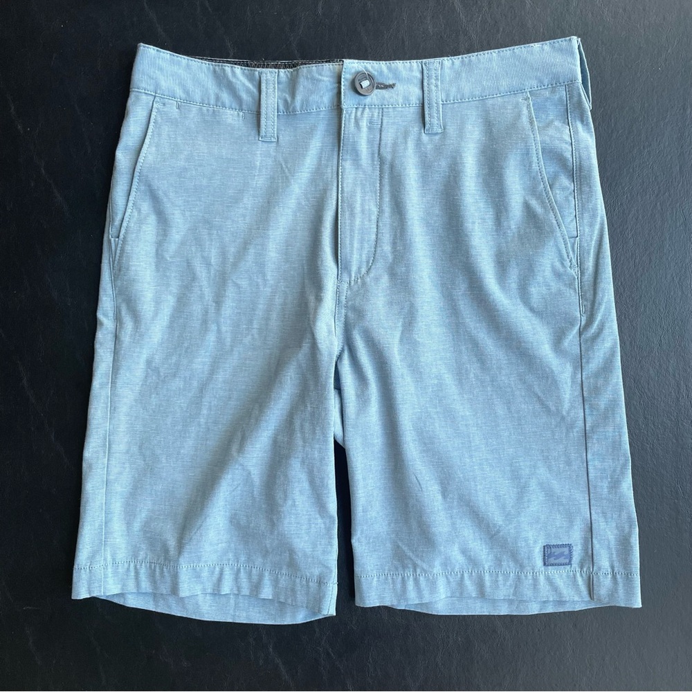 Billabong Light Blue Women's Flat Front Shorts